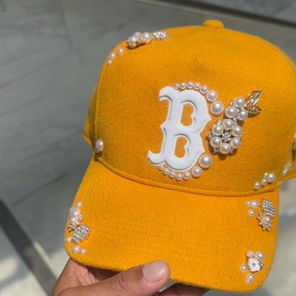 New Era Baseball Cap (Gold Custom Made)